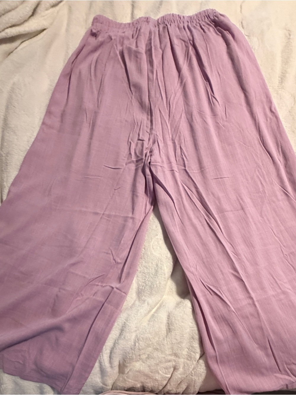 Zenana Outfitters Lavender Wide-Leg Pull-On Pants
